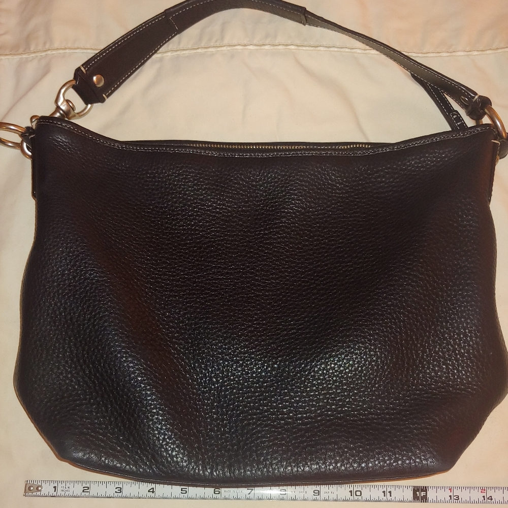 Leather shoulder bag